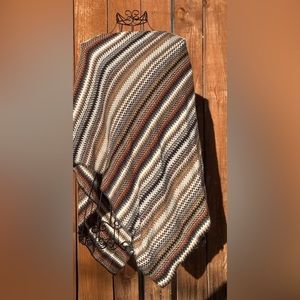 One Size Patterned Poncho